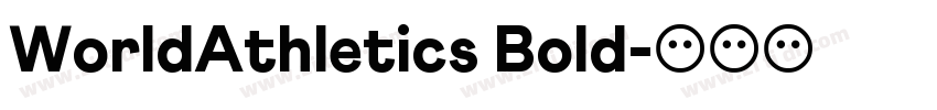 WorldAthletics Bold字体转换
